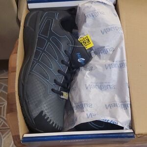 Men's Black and Blue Nautilus Safety Work Shoes